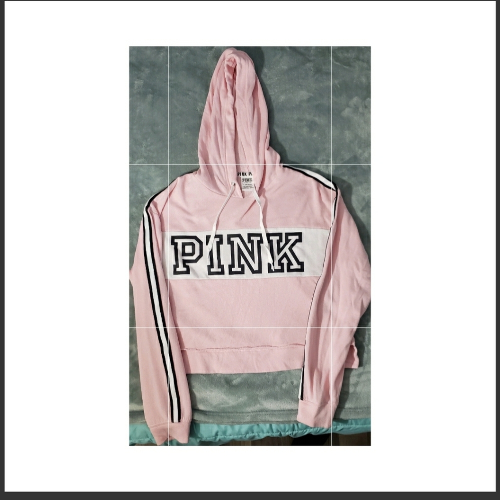 Victoria Secret Pink Cropped Hoodie
